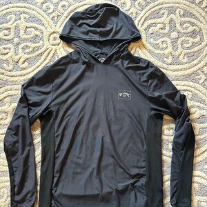 Black Rashguard Sunscreen UPF Sweater - Men